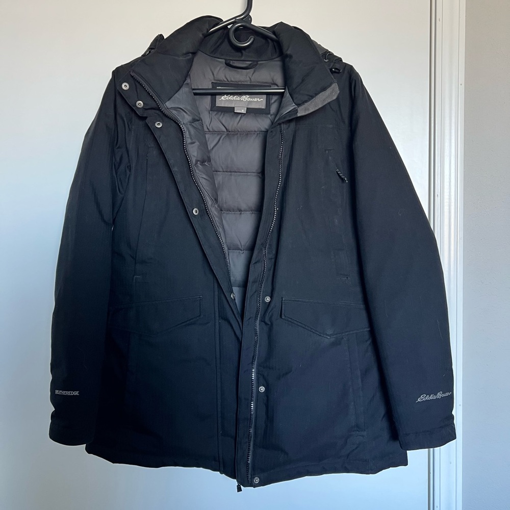 Eddie Bauer Charcoal Puffer Coat